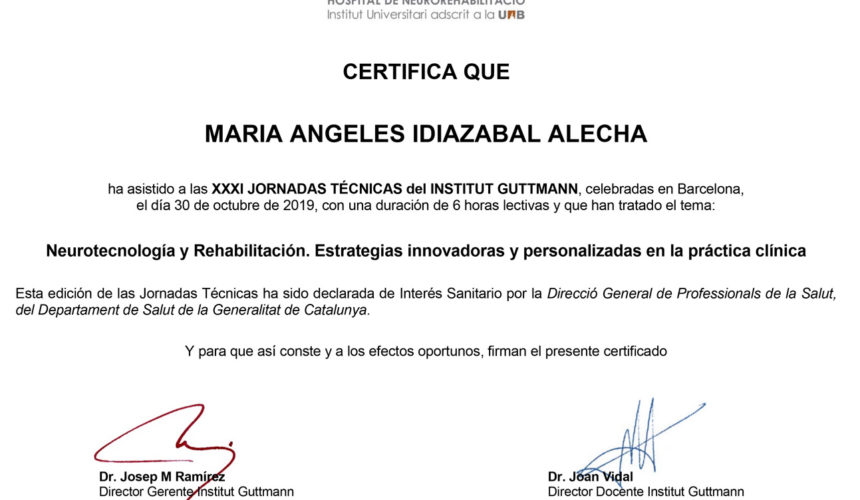 El Instituto INCIA en las XXXI Jornadas Técnicas del Institut Guttmann