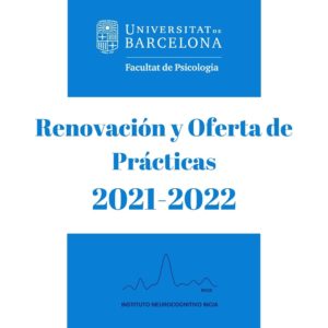 Retomamos colaboración de prácticas de Psicología con la UB para el curso 2021-22