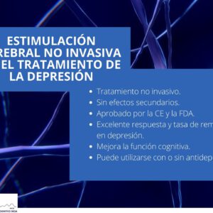 Estimulación cerebral no invasiva en el tratamiento de la depresión