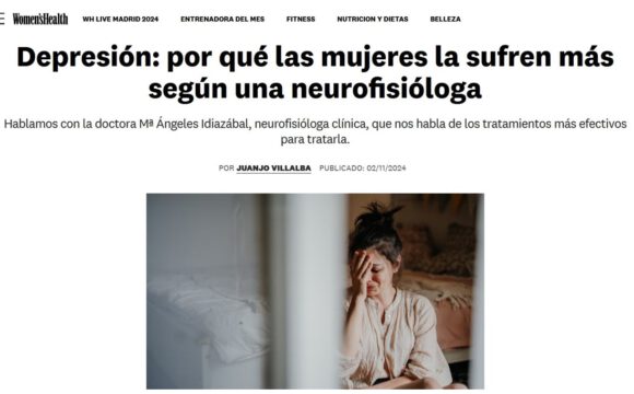 INCIA en Women’s Health: ‘Depresión: por qué las mujeres la sufren más según una neurofisióloga’