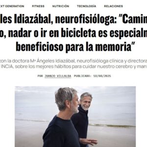 Mª Ángeles Idiazábal habla para Men’s Health sobre prácticas para prevenir el deterioro cognitivo “Caminar a buen ritmo, nadar o ir en bicicleta es especialmente beneficioso para la memoria”
