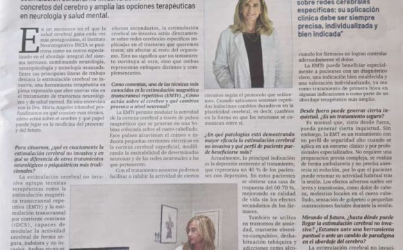 “Avanzamos hacia una neuromodulación de precisión, más personalizada y eficaz” Dra. Idiazábal para el diario El Mundo
